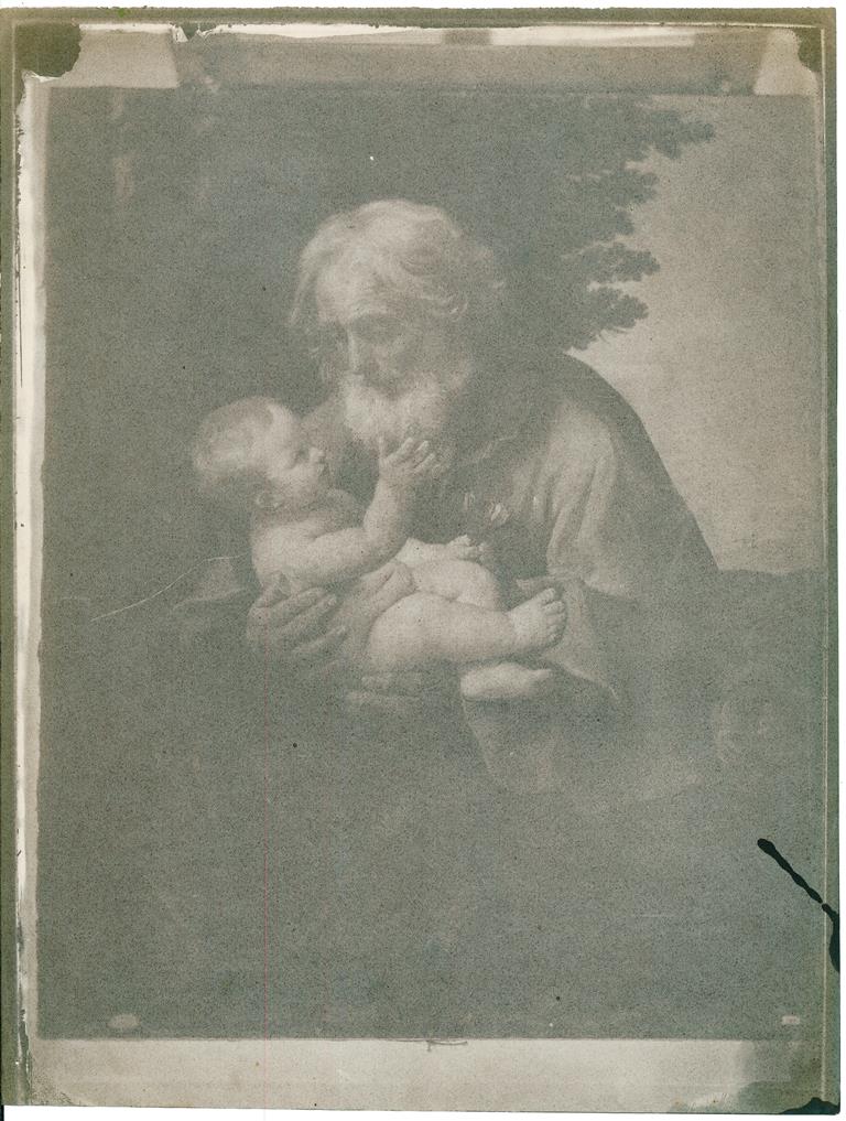 Reproduction d'un tableau de Guido Reni : "Saint Joseph et l'enfant Jésus"